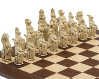The Berkeley Chess Royal Beasts Russet and Palisander Grand Chess Set
