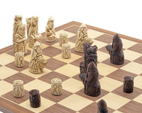 The Berkeley Chess Medieval Russet & Walnut Chess Set