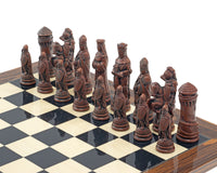 The Berkeley Chess Camelot Metal & Palisander Chess Set