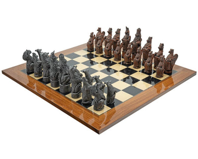 Berkeley Chess Royal Beasts in metallo e palissandro - Set di scacchi Grand