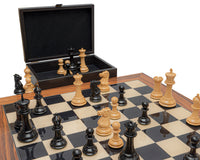 Riproduzione di lusso del Set di scacchi Staunton del 1849 in ebano e palissandro