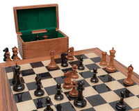 Riproduzione del Set di scacchi Staunton del 1849 in ebano anticato e palissandro di lusso