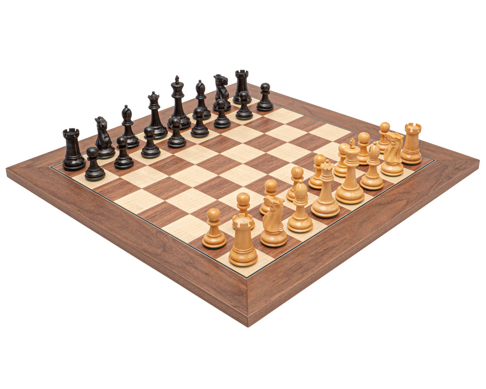 Set di scacchi Warwick Grand nero e noce