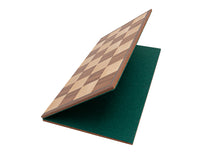 The Conquest Walnut and Black Folding Chess Set