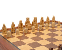 Regency Chess Isola di Lewis con mobile incorniciato in mogano - Set di scacchi di lusso