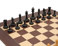 The Harrwitz Black and Mongoy Chess Set with Case