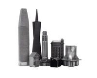 Skyline Premium Pezzi degli scacchi in metallo - Edizione San Francisco